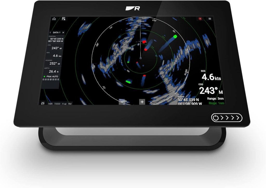 Raymarine Axiom+ 9 RV, Multi-Function 9 Display with Integrated RealVision 3D, 600W Sonar, no transducer with North America Lighthouse Chart, Black, E70637-00-102