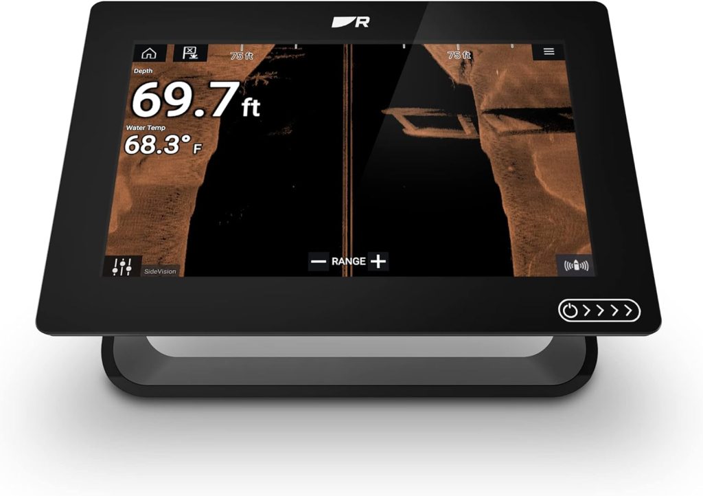 Raymarine Axiom+ 9 RV, Multi-Function 9 Display with Integrated RealVision 3D, 600W Sonar, no transducer with North America Lighthouse Chart, Black, E70637-00-102