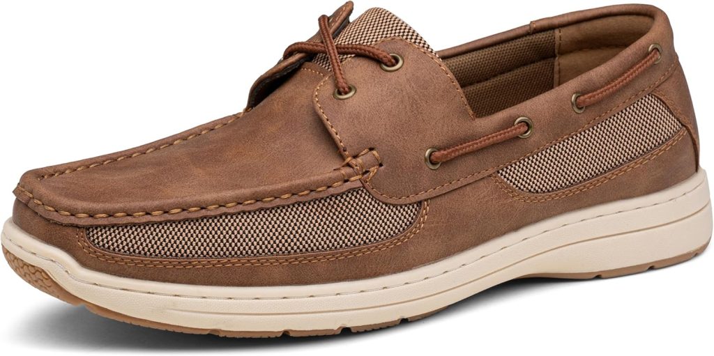 Vostey Mens Boat Shoes Slip On Stylish Casual Loafers Deck Shoes for Men