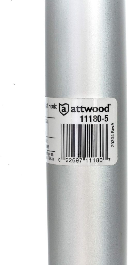 Attwood 11180-5 Aluminum Telescoping Compact Boat Hook - Extends from 3.5 to 8 Feet