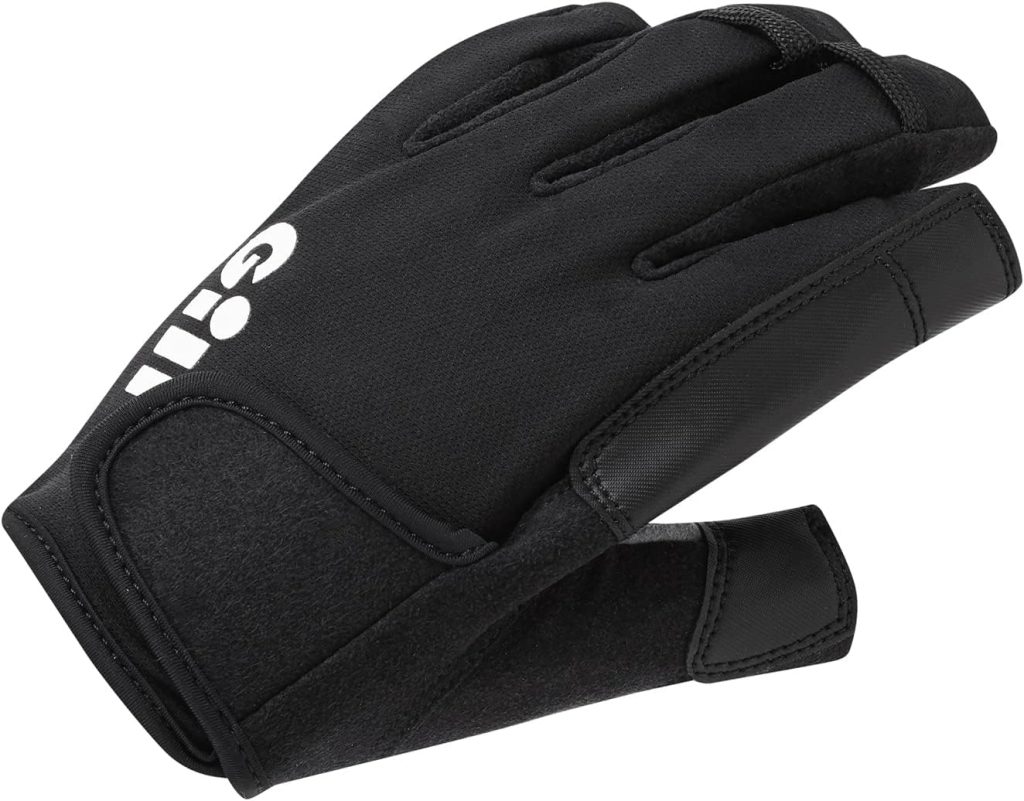 Gill Championship Sailing Gloves - Short Finger with 3/4 Length Fingers- Dura-Grip Fabric 50+ UV Sun Protection Water Repellent