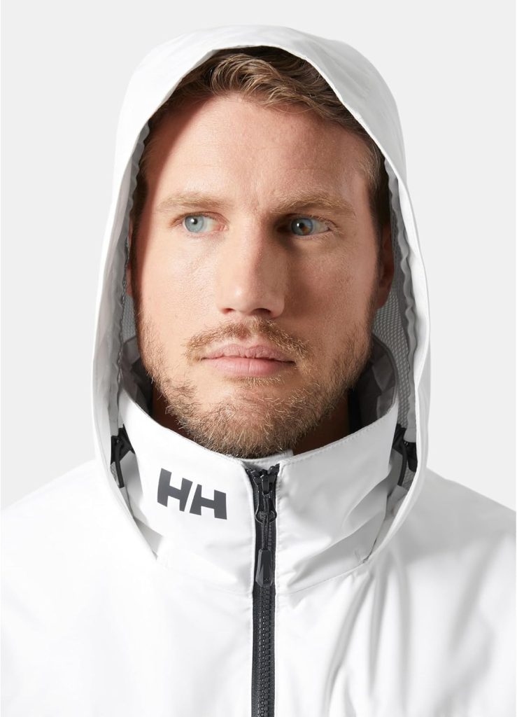 Helly-Hansen Crew Hooded Midlayer 2.0 Waterproof Jackets for Men with Insulated Windproof Sailing Fabric and Packable Hood