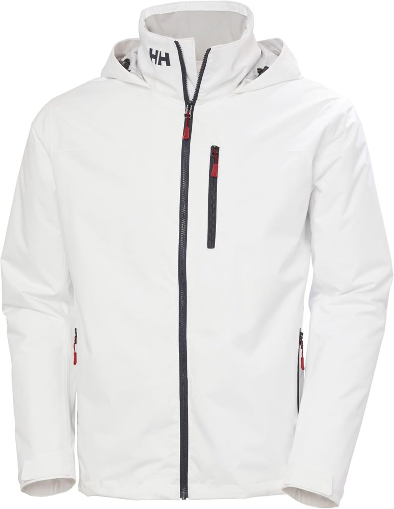 Helly-Hansen Crew Hooded Midlayer 2.0 Waterproof Jackets for Men with Insulated Windproof Sailing Fabric and Packable Hood