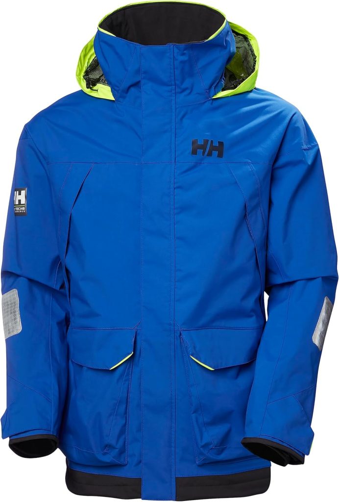 Helly-Hansen Pier 3.0 Coastal Sailing Jacket for Men - Waterproof, Windproof, and Breathable, with Packable Neon Yellow Hood