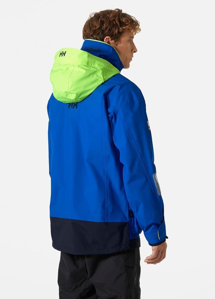 Helly-Hansen Pier 3.0 Coastal Sailing Jacket for Men - Waterproof, Windproof, and Breathable, with Packable Neon Yellow Hood