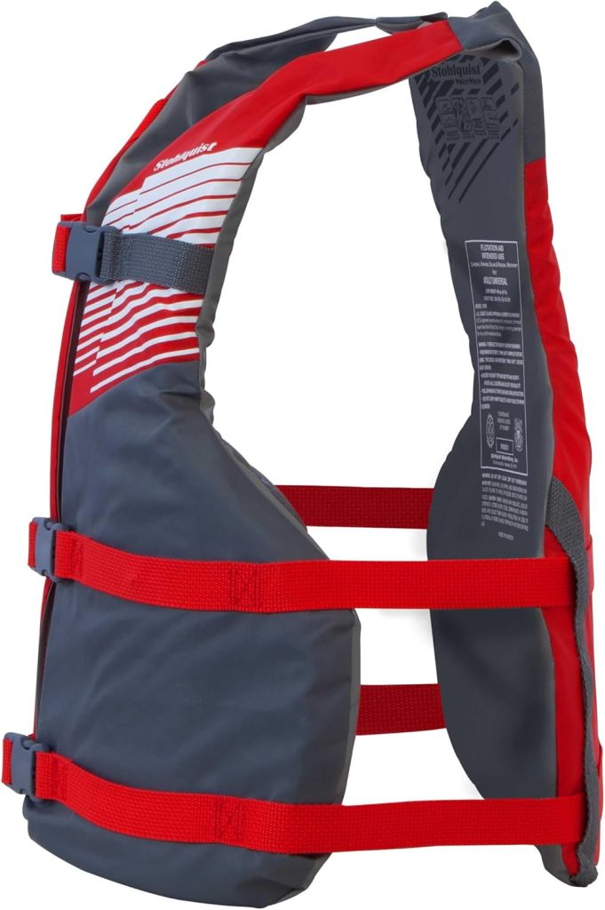 Stohlquist FIT Adult Life Jacket, US Coast Guard Approved Type III Life Vest, PFD for Men and Women, Easily Adjustable, Lightweight and High Buoyancy - Universal Fit (30-52 Chest)