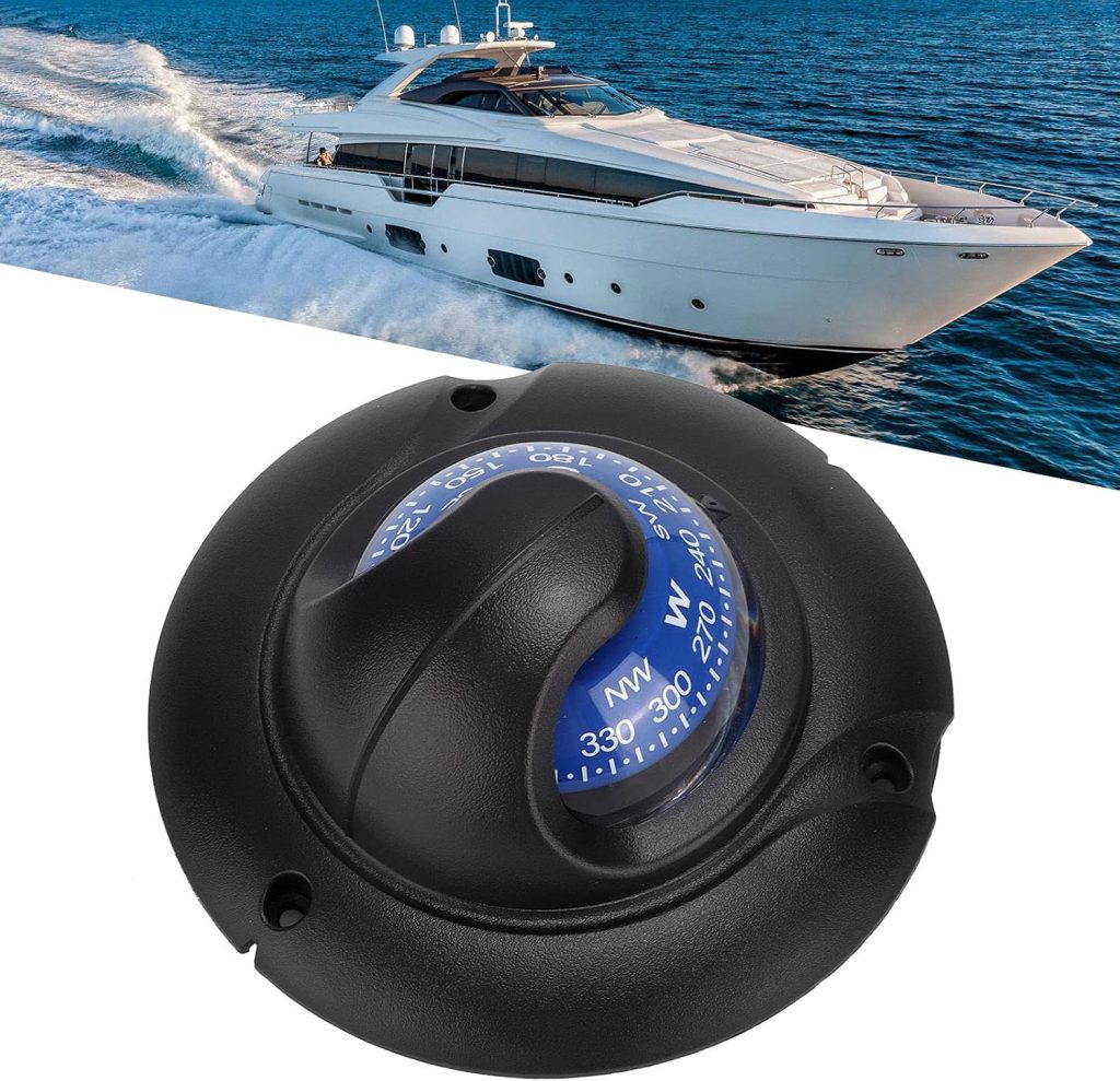 Flush Mount Compass, Reliable Marine Compass ABS for Travel for Vehicles for Boating for Marine
